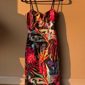 Tropical floral dress